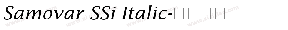 Samovar SSi Italic字体转换